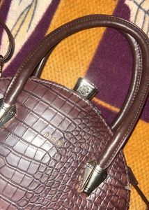 J BLUES Crocodile Embossed Dome Handbag/SlingBag👜
