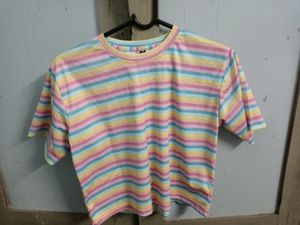 Striped Cropped Tshirt