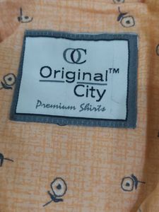 Peach Coloured Printed Shirt from Original City