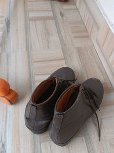 Brown Leather Boots for female