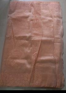 Elegant Peach Saree