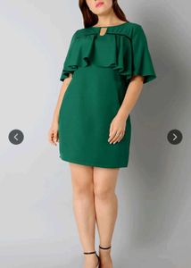 Emerald Green Ruffle Dress
