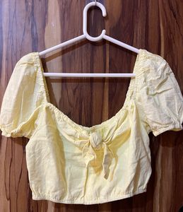 Sweetheart Puff Sleeve Crop Top