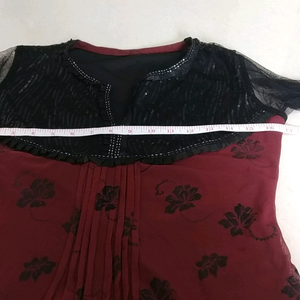 gorgeous party wear net tunic top