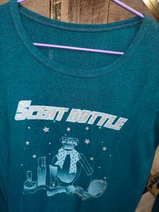 Teal Gothic Graphic T-Shirt