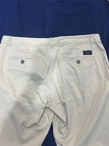 Men's Straight Fit Beige Chinos