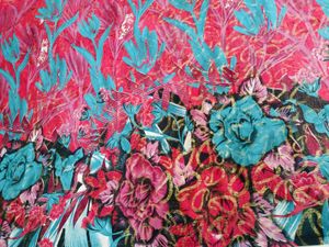 🇳🇿💫🎀Floral Print black pink Saree