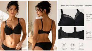 Comfortable Black Mesh Bra