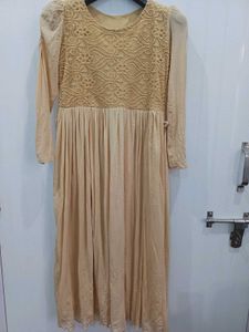 Elegant Lace Bodice Maxi Dress