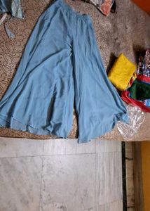 Beautiful Sky Blue sharara Set
