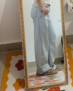 Light Wash Wide Leg Jeans