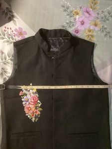 🌸 Floral Print Nehru Vest Coat | unused