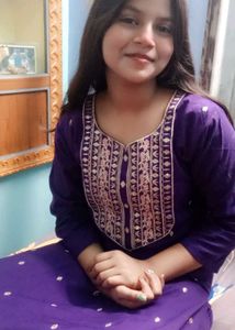Purple Embroidered Kurti