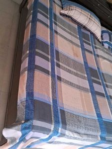 Plaid Cotton Bed Sheet