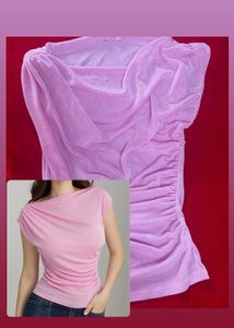 Chic Ruched Lavender Top