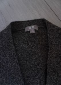 Uniqlo Gray Knit Cardigan Sweater