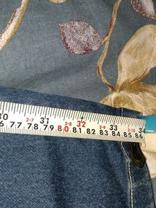 Blue Denim Cargo Jeans