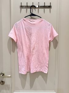 Cute Pink Lace-Up T-Shirt