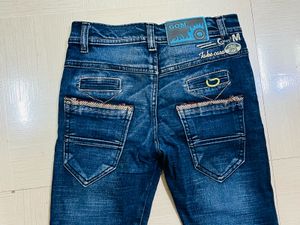 Kids Premium Dark Slim-Fit Denim Jeans