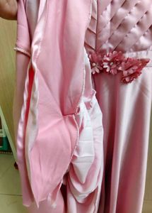 Elegant Pink Floral Gown