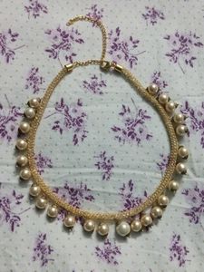 Elegant Pearl Choker Necklace