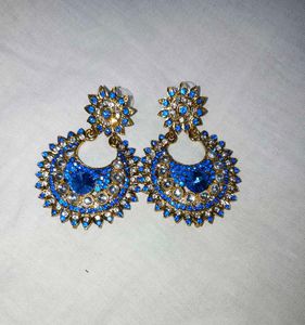 Statement Blue Earrings