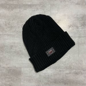 Lee Cooper Black Ribbed Beanie Hat