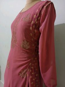 Pastel Pink Designer Sharara Pakistani Suit