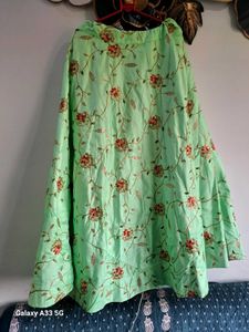 Elegant Embroidered Lehenga Skirt