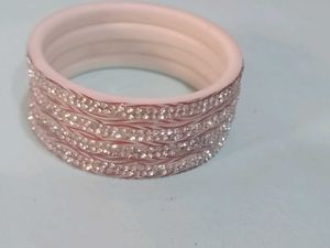 Sparkling Rhinestone Bangle Set