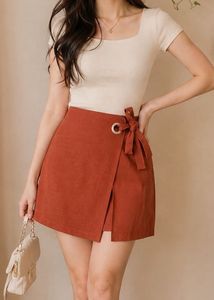 Stylish Wrap Mini Skirt