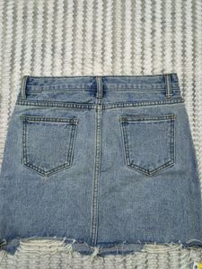 Blue Light denim skirt
