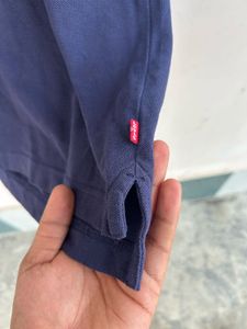 authentic Levi's Navy Blue Polo Shirt