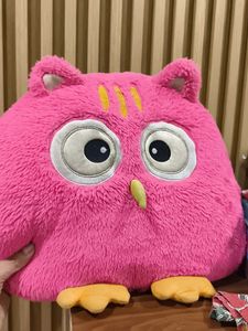 Cute Pink Owl Plush Toy