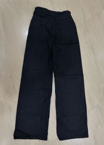H&amp;M Black Wide-Leg Pants