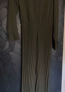 Pleated Midi Dress