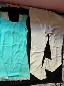 Beautiful Teal Kurta Set with Pants