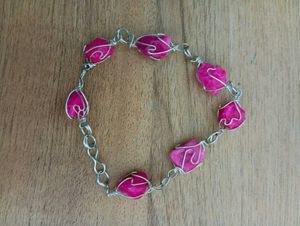PINK STONE JEWELLERY SET