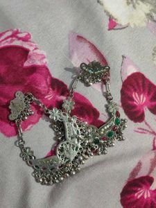 elegant oxidised ethenic earrings