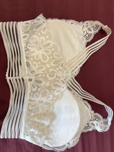 Trendy white bralette