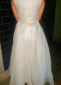 Elegant Floral Embroidered Gown