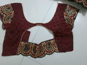 Embroidered Saree with Blouse