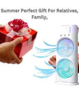 Dual Fan Tower Air Conditioner with Remote