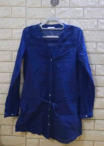 Promod Royal Blue Tunic Top