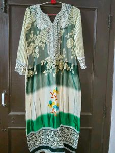 Elegant Floral Print Kurta