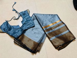 Office ware elegant saree with blouse