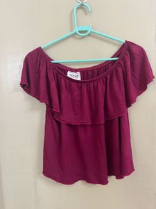 Ruffled Off-Shoulder Top