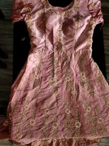 Embroidered Anarkali With Dupatta (Women's)