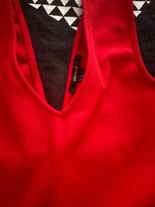 Chic Red Bodycon Mini Dress