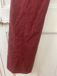 Maroon Formal High Waist Pants